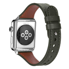 Correa de reloj de cuero genuino con doble a...
