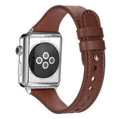 Correa de reloj de cuero genuino con doble a...