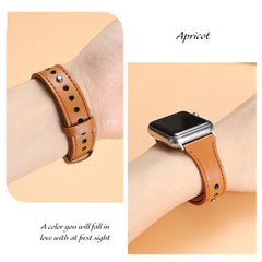 Correa de reloj de cuero genuino con doble a...