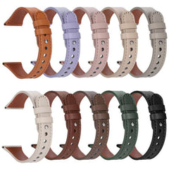 Correa de reloj de cuero genuino con doble a...