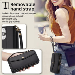 Cartera con cremallera, hebilla lateral, cor...