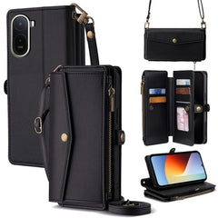 Cartera con cremallera, hebilla lateral, cor...