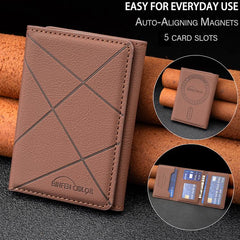 Funda para tarjetas MagSafe de PU con relieve BFK24