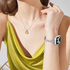 Pulsera xDfind Twist con correa de metal y d...