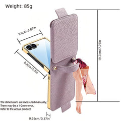 Funda para teléfono de PU con espejo de maqu...