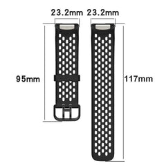 Correa de reloj de silicona transpirable con...