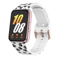 Correa de reloj de silicona estampada con he...