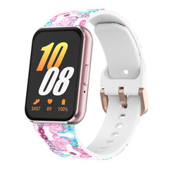 Correa de reloj de silicona estampada con he...