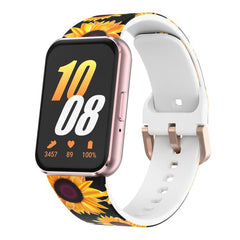 Correa de reloj de silicona estampada con he...