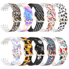 Correa de reloj de silicona estampada con he...