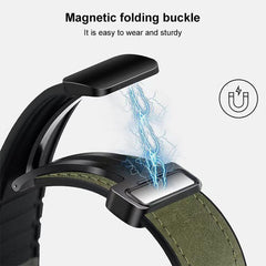 Correa de reloj de silicona con hebilla magn...