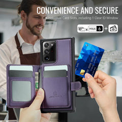 Funda de cuero para teléfono JEehOOD J09 con...