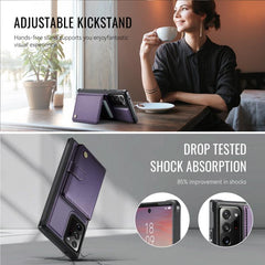 Funda de cuero para teléfono JEehOOD J09 con...