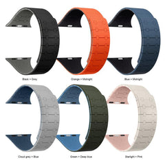 Correa de reloj magnética de silicona con co...