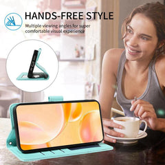 Funda de cuero para teléfono con bloqueo RFI...