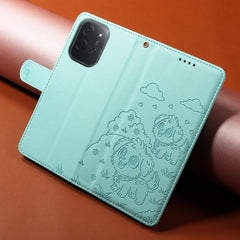 Funda de cuero para teléfono con bloqueo RFI...