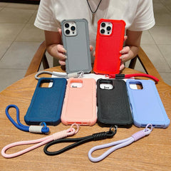 Funda para teléfono de color sólido, híbrida...