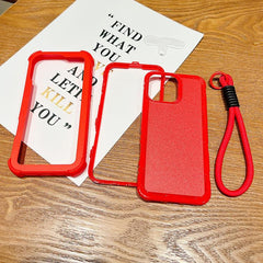 Funda para teléfono de color sólido, híbrida...