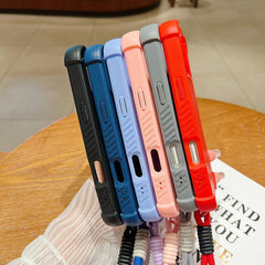 Funda para teléfono de color sólido, híbrida...