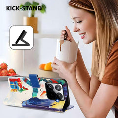 Funda para teléfono de piel con hebilla de l...