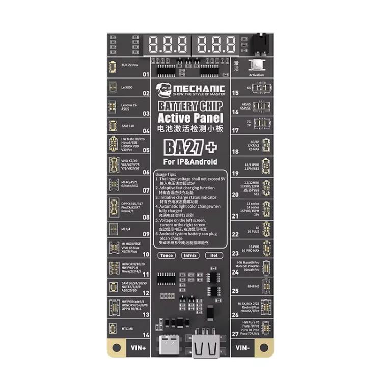 Placa de activación de chip de batería de ba...