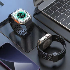 Correa de reloj de silicona con cierre magné...