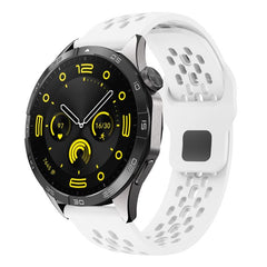 Correa de reloj de silicona negra transpirab...