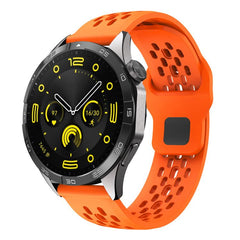 Correa de reloj de silicona negra transpirab...