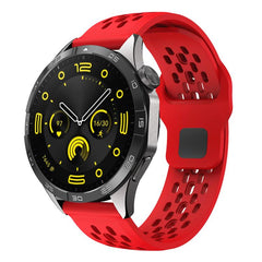 Correa de reloj de silicona negra transpirab...