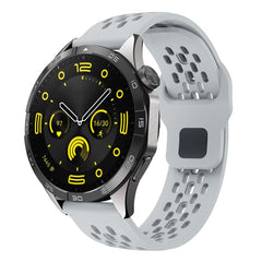 Correa de reloj de silicona negra transpirab...