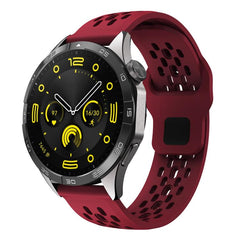 Correa de reloj de silicona negra transpirab...