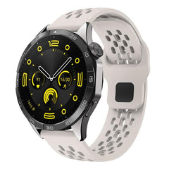 Correa de reloj de silicona negra transpirab...