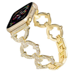 Correa de reloj de metal con forma de diaman...