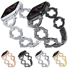 Correa de reloj de metal con forma de diaman...