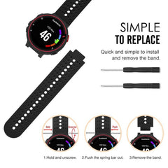 Correa de reloj de silicona bicolor xDfind c...