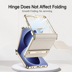 Funda magnética de cuero con soporte para te...