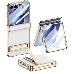 Funda magnética de cuero con soporte para te...