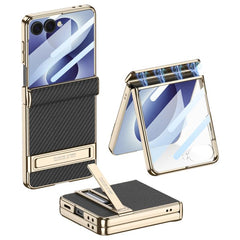 Funda magnética de cuero con soporte para te...