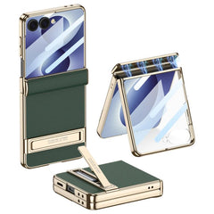 Funda magnética de cuero con soporte para te...