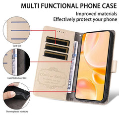 Funda de cuero para teléfono con forma de ca...