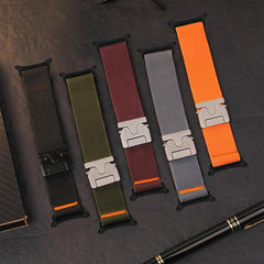 Correa de reloj de nailon elástico con hebil...