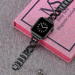 Correa de reloj metálica de doble círculo xD...