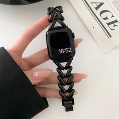 Correa de reloj metálica en forma de V de xD...