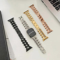 Correa de reloj metálica en forma de V de xD...