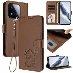 Funda para teléfono de piel con forma de cor...