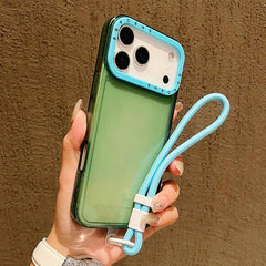 Funda transparente de TPU con marco de lente...