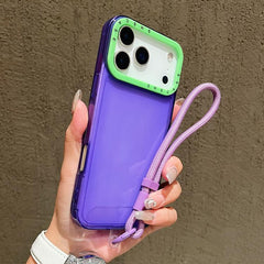 Funda transparente de TPU con marco de lente...