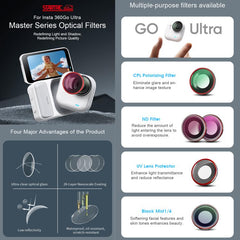 Filtro para lente de cámara Insta360 GO Ultr...