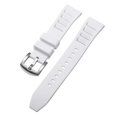 Correa de reloj de silicona con hebilla plat...