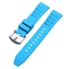 Correa de reloj de silicona con hebilla plat...